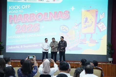 Airlangga menargetkan transaksi Hari Belanja Online Nasional mencapai Rpâ¯40â¯triliun, mengusung ambisi digitalisasi pasar