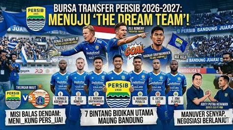 Empat pemain Persib musim 2026/2027 mencatat nilai pasar tertinggi, termasuk Mariano Peralta dan Balsa Sekulic yang masuk daftar elit