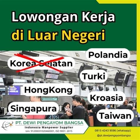 Ratusan ribu lowongan kerja ke luar negeri kini terbuka; berikut langkah praktis cara daftar yang harus Anda ikuti untuk melamar online
