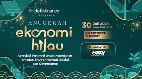 Jadwal Resmi Anugerah Ekonomi Hijau 2024 Diumumkan, Simak Tanggal Pelaksanaan dan Cara Ikutan Kompetisi Lingkungan