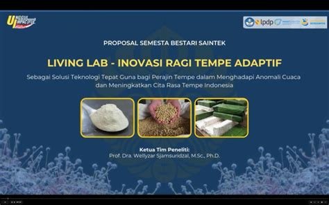 Kemendiktisaintek meluncurkan ragi adaptif sebagai wujud empati sains bagi perajin tempe, mendukung produksi berkelanjutan dan kualitas tinggi